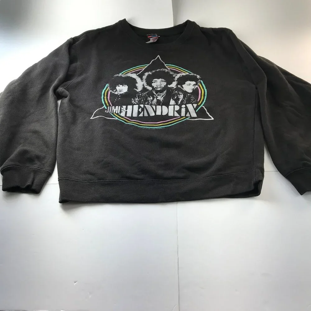 Jimmy Jimmie Hendrix Junk Food Tees Black Long Sleeve Sweatshirt Size Small - Picture 2 of 9